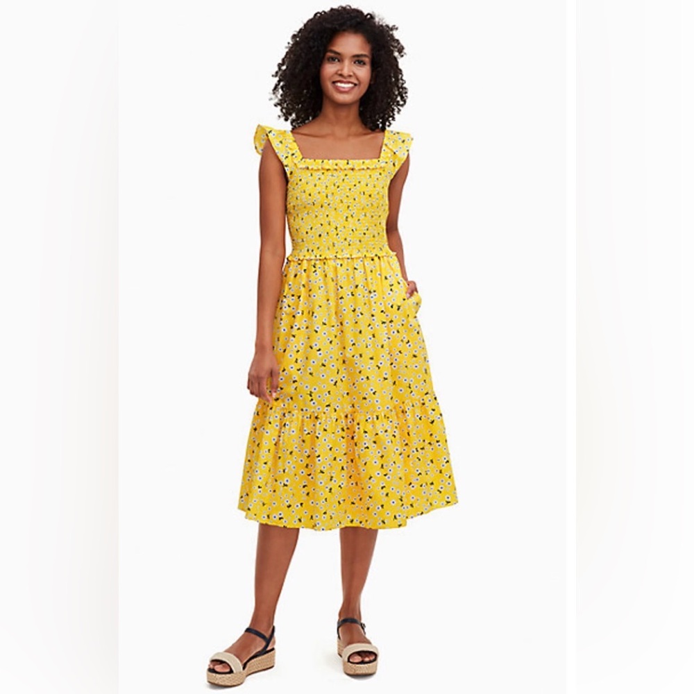 Kate Spade Yellow Floral Dress
